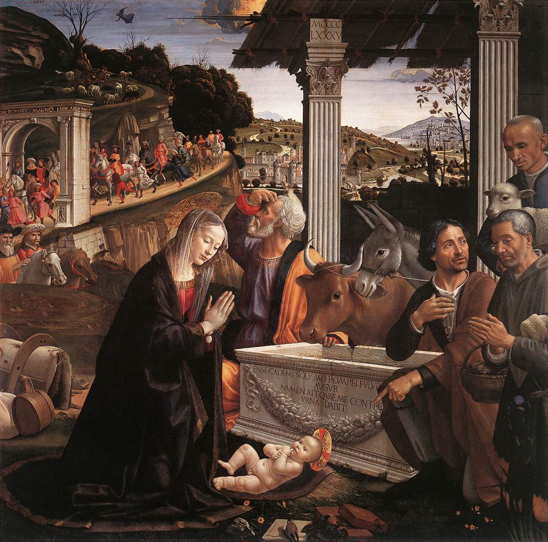 Il Natale nell’arte: l’Adorazione dei pastori del Ghirlandaio a Firenze